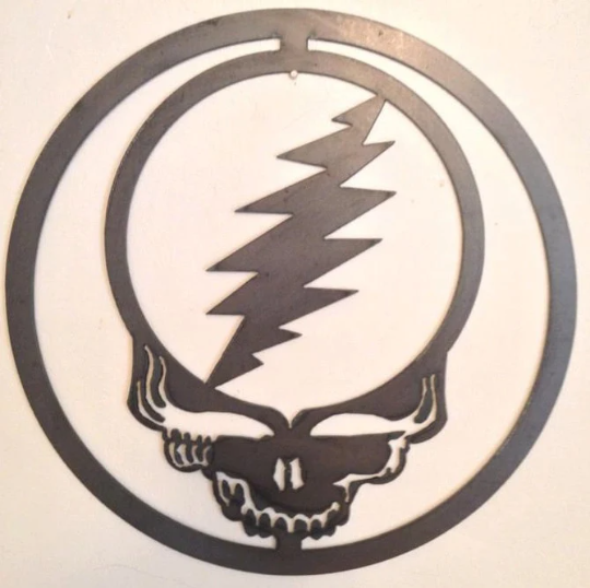metal steal your face wall hanging